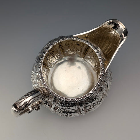 1832 British Antique Irish Sterling Silver Jug, 314g, by Edward Crofton